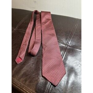 Yves Saint Laurent 58” 100% Silk Woven Red Men’s Neck Tie